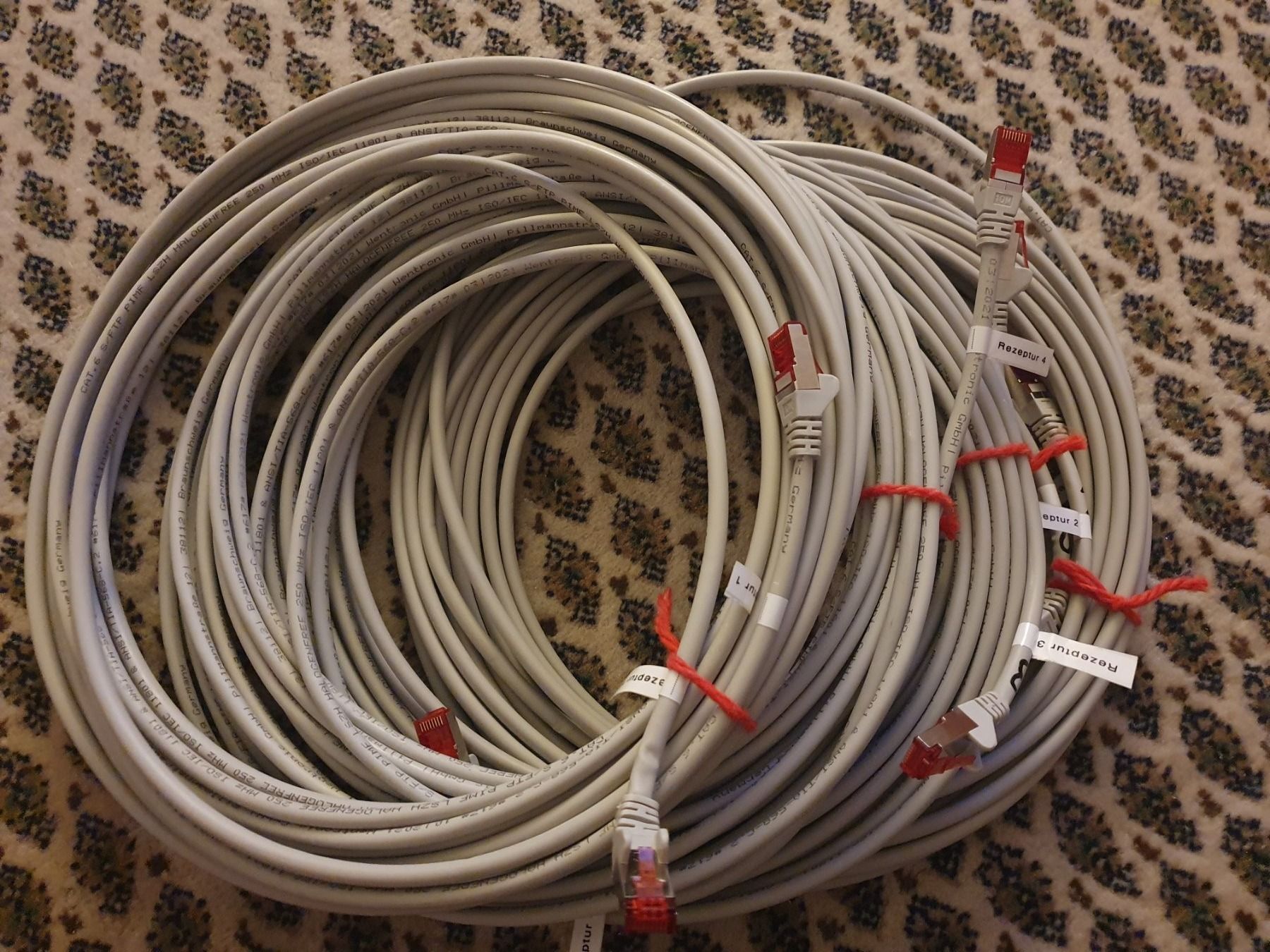 Cavi: 10m Patchkabel Cat6 RJ45 kat6 Ethernetkabel Wentronic 25mhz – Usato da Zürich venduto da eymen20 4
