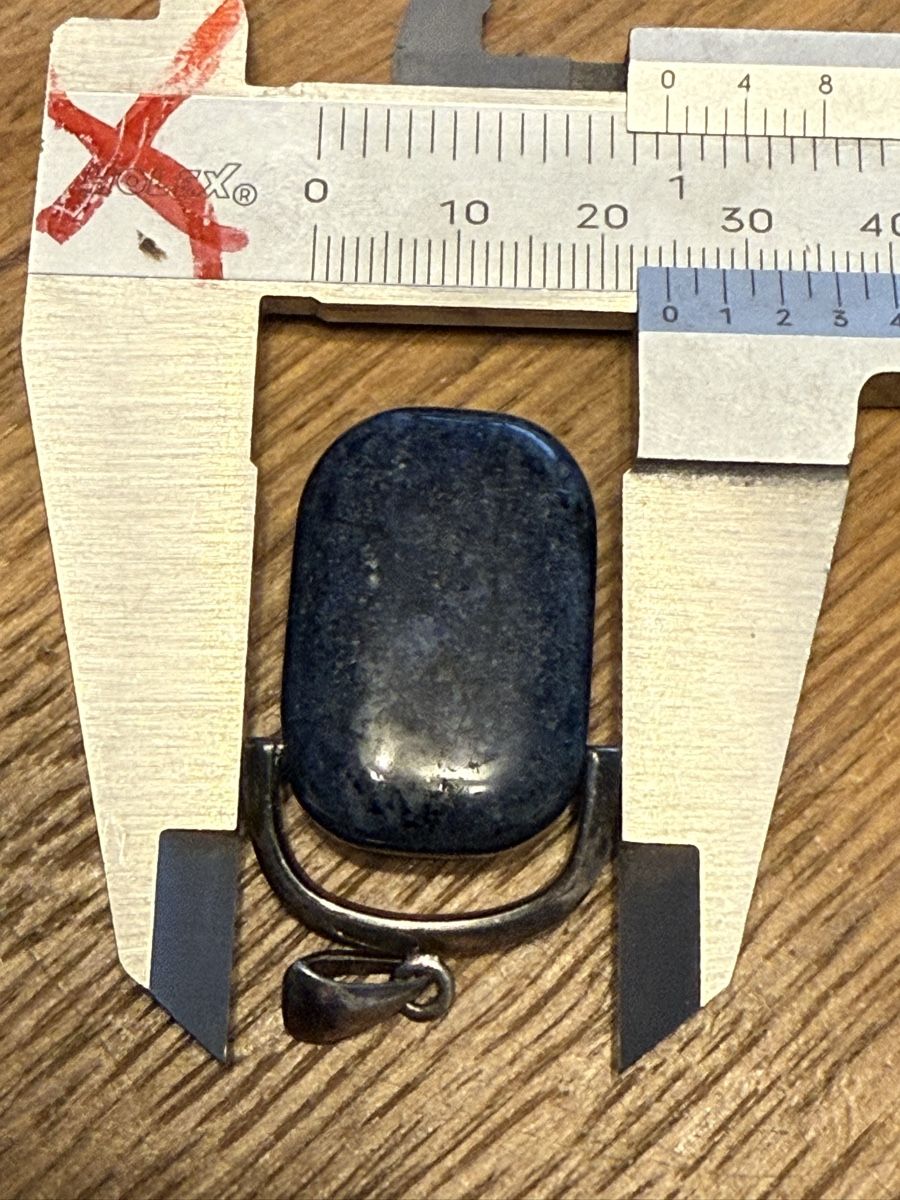 Ciondoli: Stein Silber Anhänger, 925 Sterling Silber. Edelstein – Usato da Goldach venduto da Messerguru 5