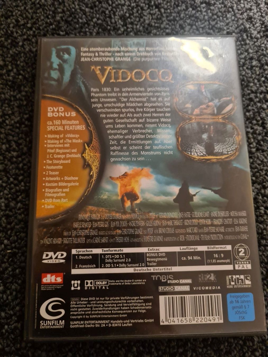 Alle DVDs: VIDOCQ (10071) – Gebraucht aus Ruswil von M71 1