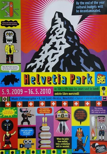 Poster & Bilder: Helvetia Park – Neu (gemäss Beschreibung) aus Bern von Vintage-Art-Poster