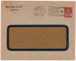 20 Rp. Tell orangerot - seltene Privatganzsache von ZÜRICH 2