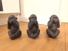 Drei Affen Figuren dekoration gut erhalten