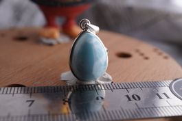 Larimar  925 Silber Tropfen 20mm     Anhänger  "TOPSTONE"