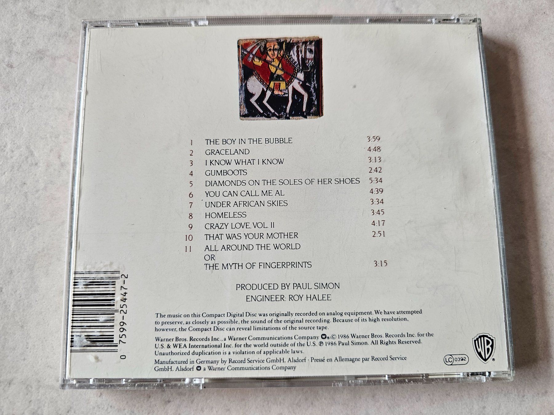 CDs: Paul Simon  -  Graceland – Gebraucht aus Schneisingen von  1