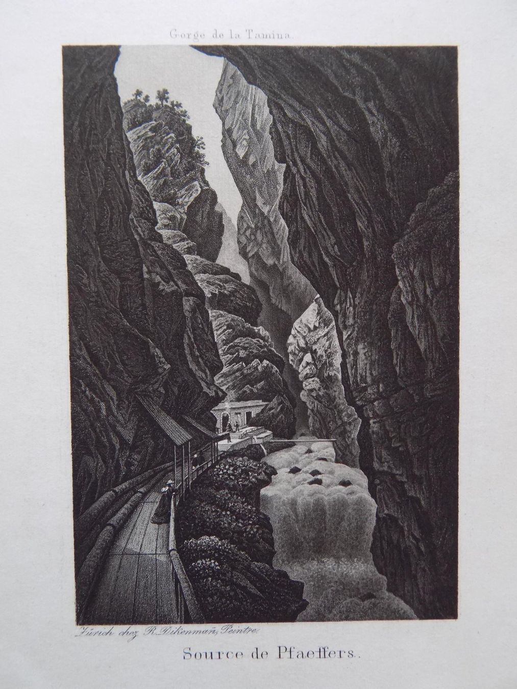 Gravures: Source de Pfäfers von Dikenmann – D'occasion à Risch par Rischli15 1