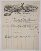 Rorbas -Freienstein 1908 Blumer & Biedermann Litho Briefkopf