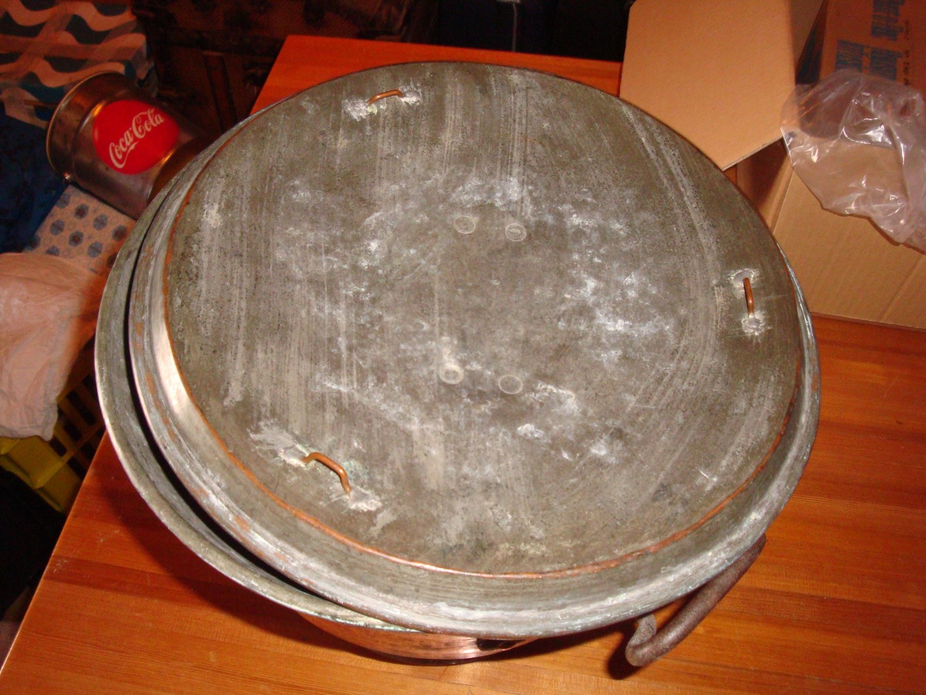 Pentole: Grosser Kupferkessel mit Deckel – Usato da häusernmoos venduto da buc_8ftk 4