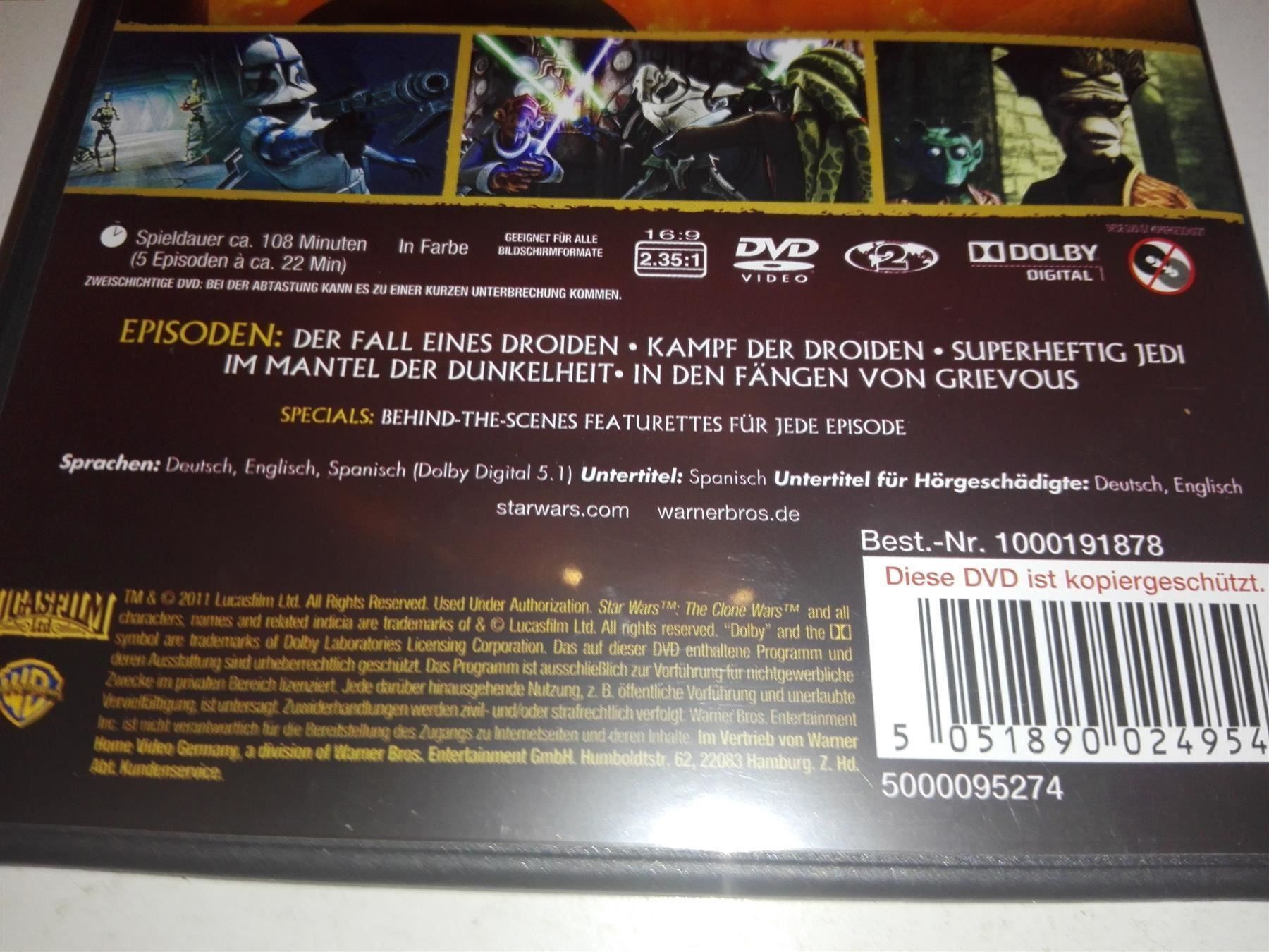 Tutti i DVDs: The Clone Wars   (Staffel 1 Volume 2) – Nuovo e nell'imballaggio originale da St.Gallen venduto da elk2022 4