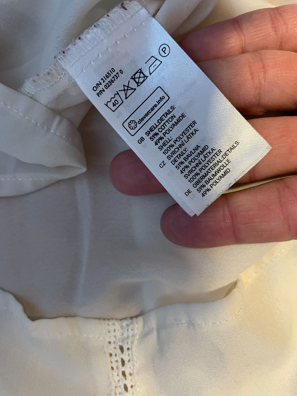 H&M Camicette: H&M Bluse, Grösse 36, weiss mit Spitze, verspielt, süss – Usato da Hubersdorf venduto da JanasHeartTreasures 2