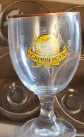 6x Bierglas Grimbergen mit Goldrand neuwertiger Zustand