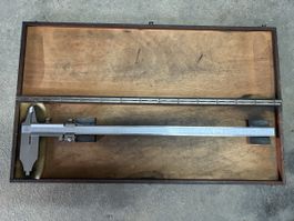 Messschieber mit Koffer, 600mm, Stahl, guter Zustand