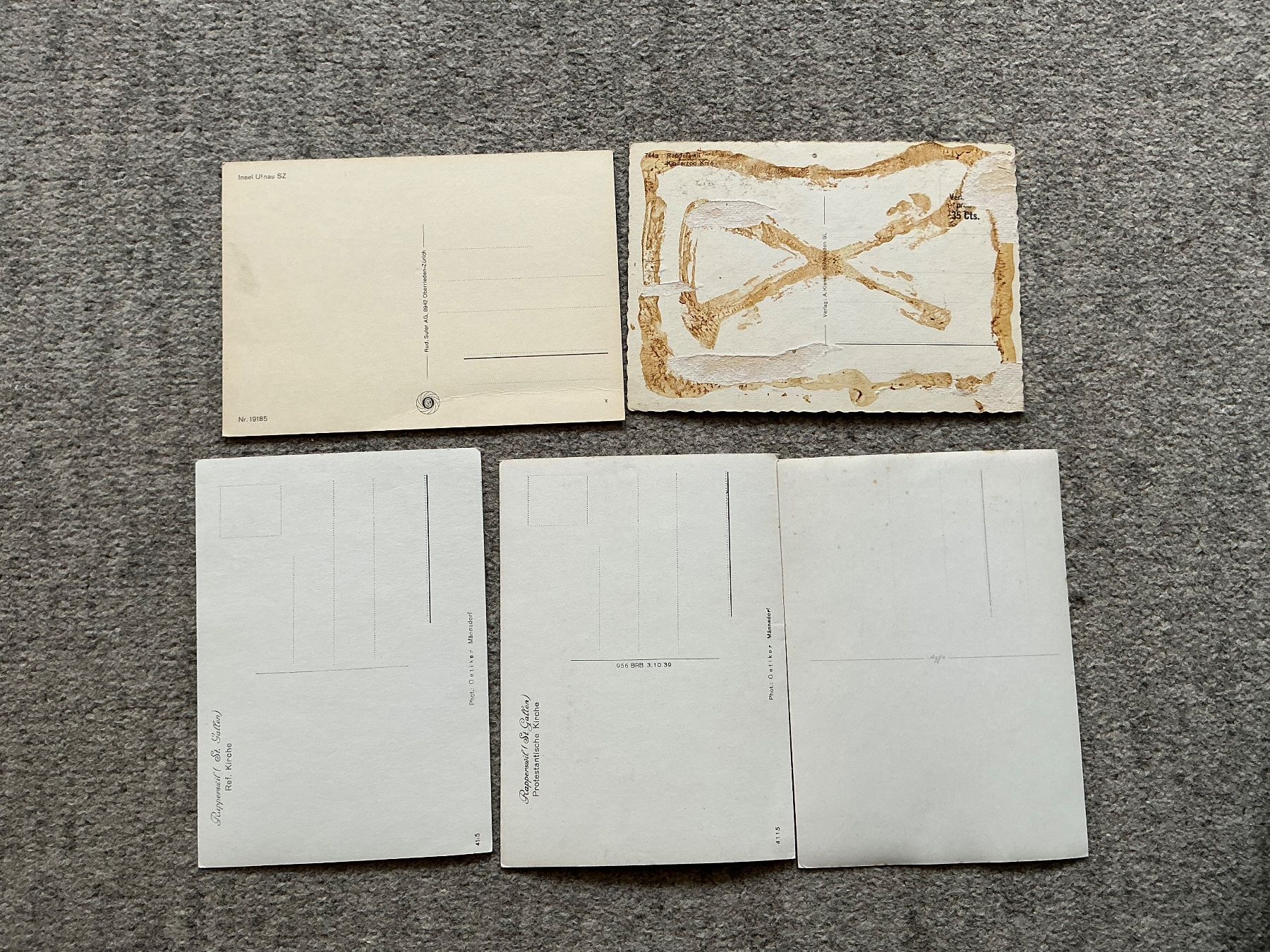 Cartoline postali: Alte Ansichtskarten Rapperswil, Konvolut mit 5 Karten – Usato da Jona venduto da Jancy60 5
