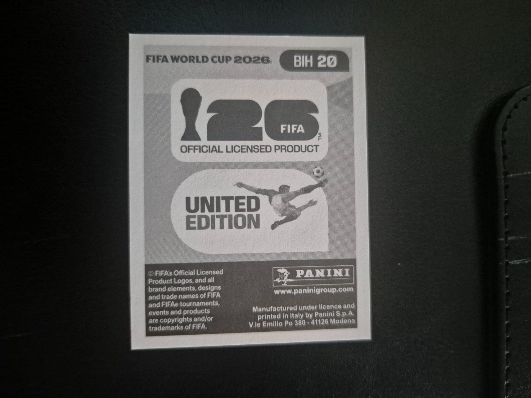 Panini Carte collezionabili: Panini WM 26 BIH 20 – Nuovo (secondo la descrizione) da Rorschacherberg venduto da AJ3108 1