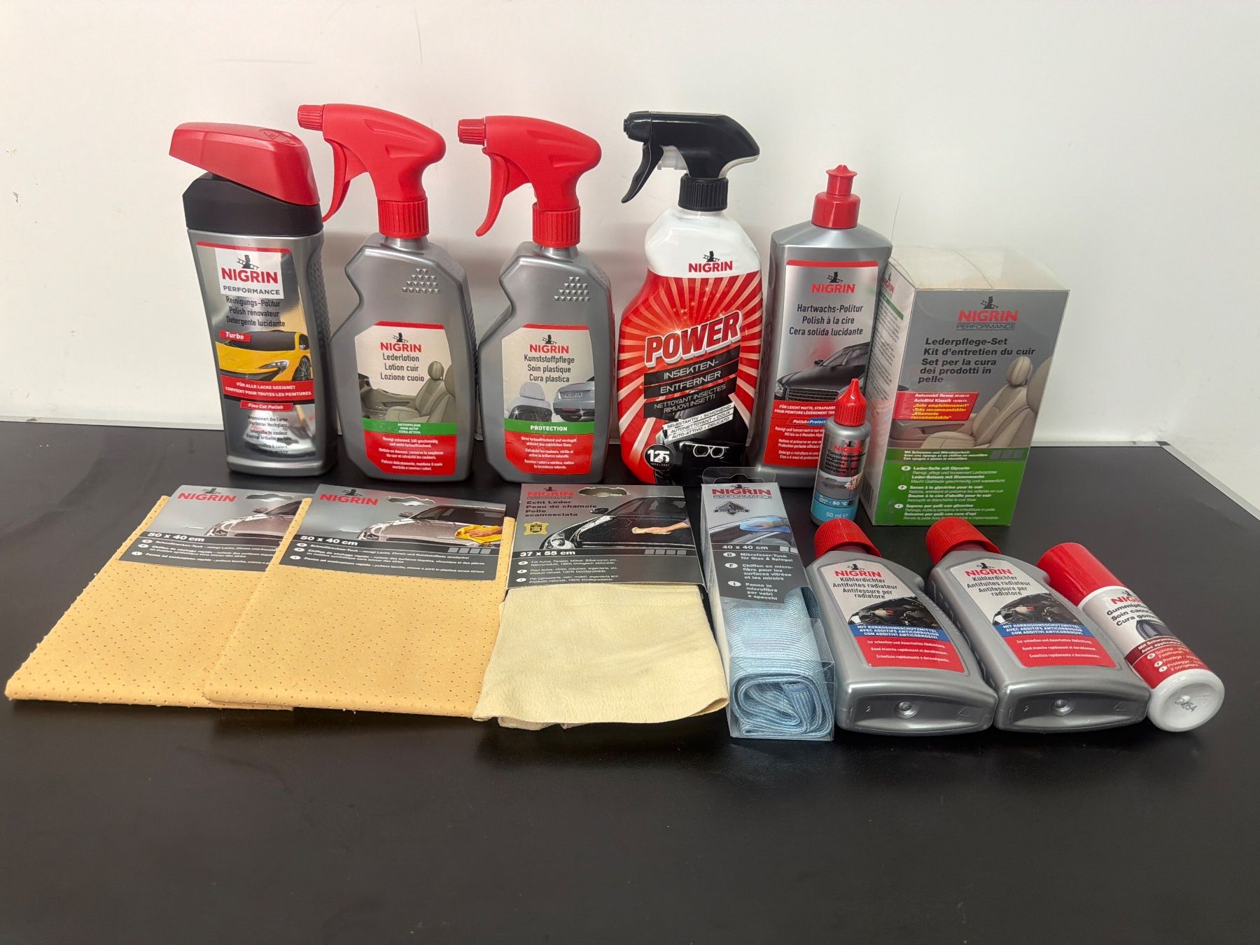 Pflegeprodukte: Neu Restposten Nigrin Auto Pflege- Set 14.-Teilig – Neu und originalverpackt aus Inwil von Rzic-Liquidationen 1