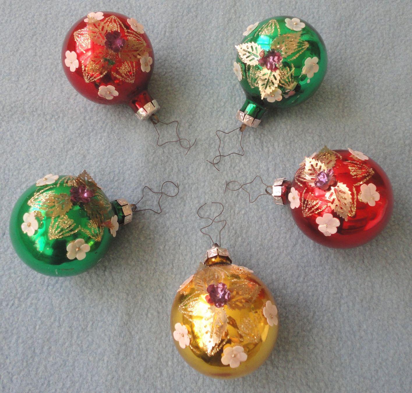 Tutte le decorazioni: Weihnachtskugeln 5 Stk. alt, Made GDR – Usato da zürich venduto da parts5060