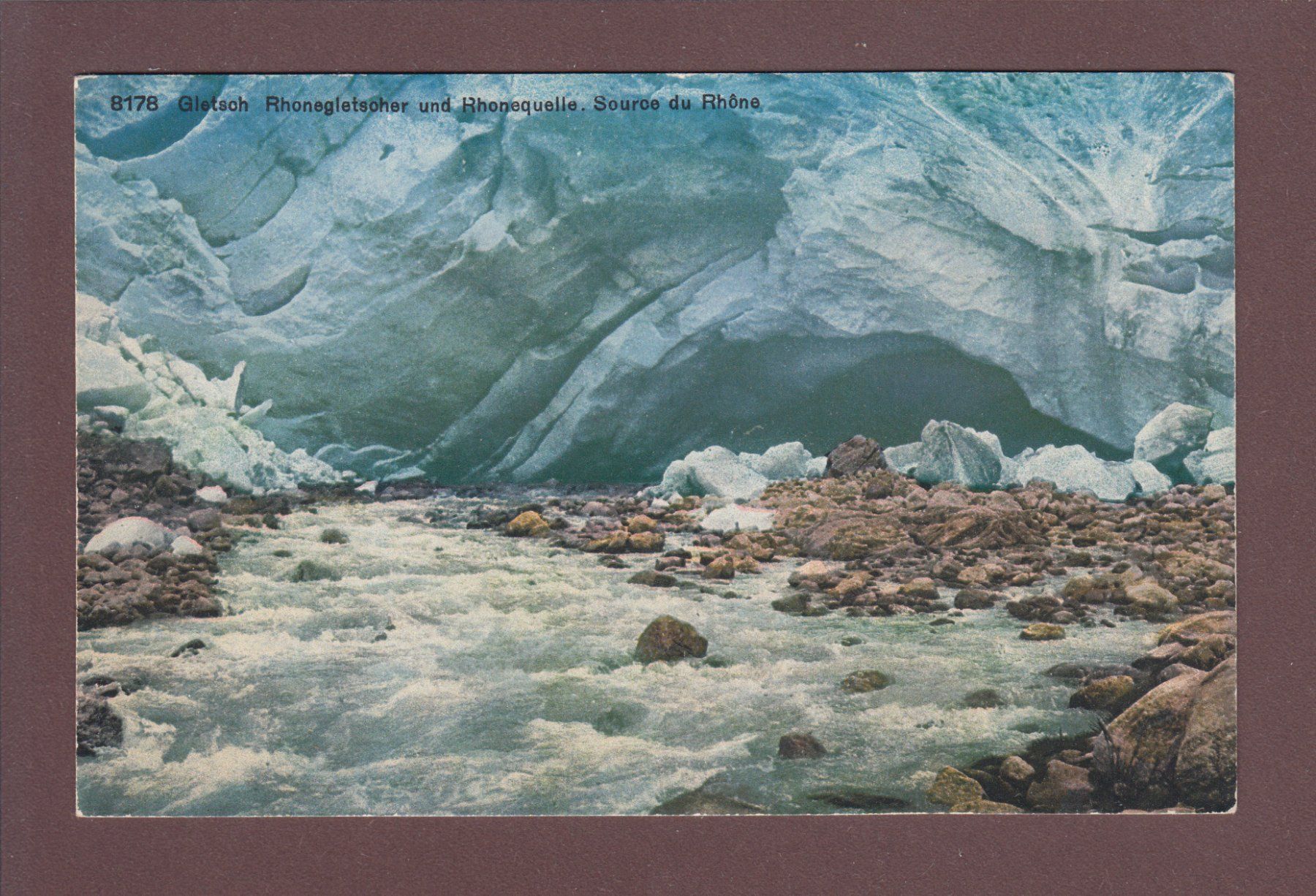 Cartoline postali: GLETSCH - Rhonegletscher - Rhonequelle – Usato da Pully venduto da nicecards