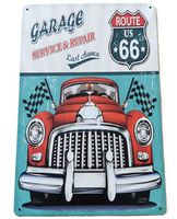 Route 66 Garage  - Blechschild  (neu, OVP)