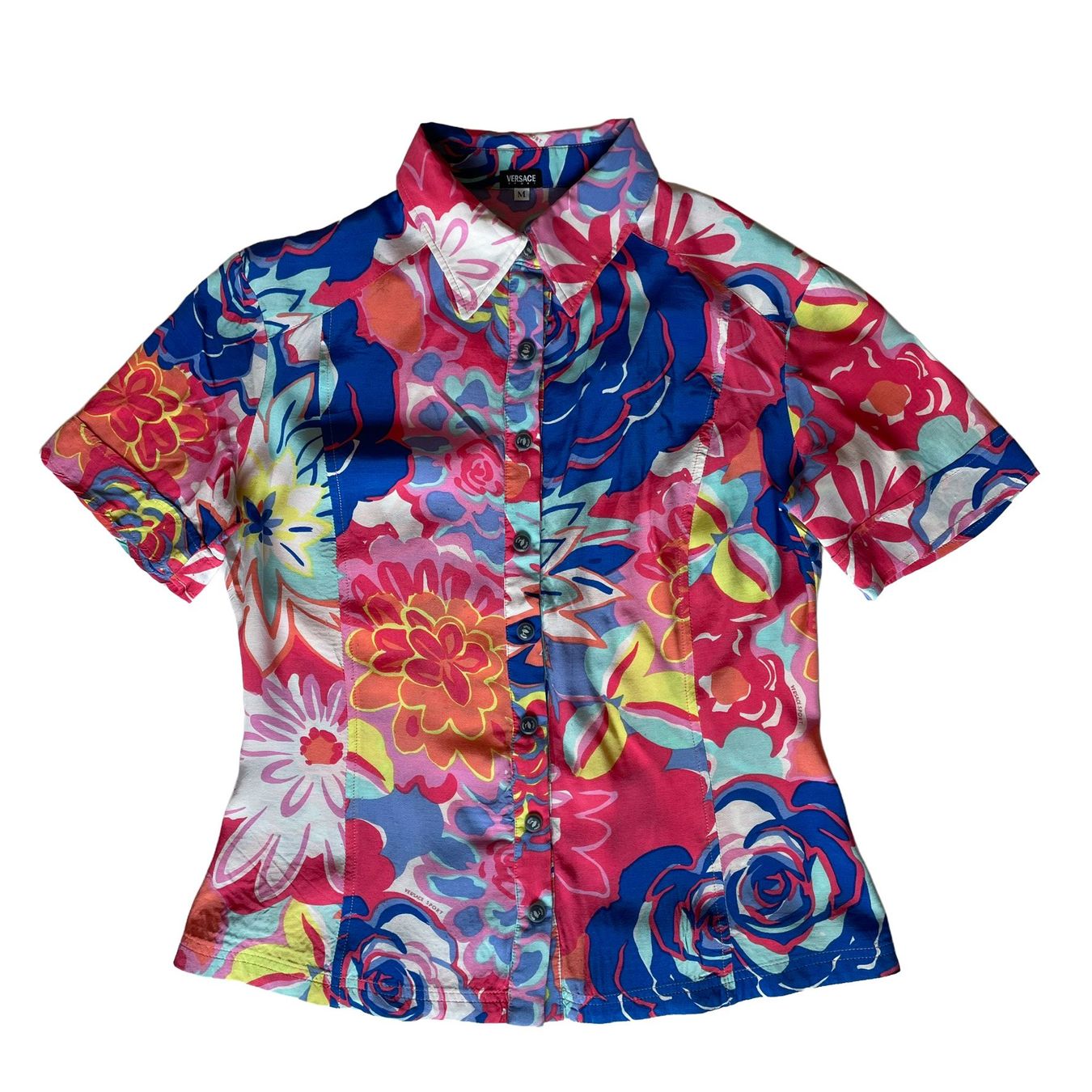 Versace Camicette: Vintage Versace Sport Kurzarmhemd – Usato da Lausanne venduto da Megan88