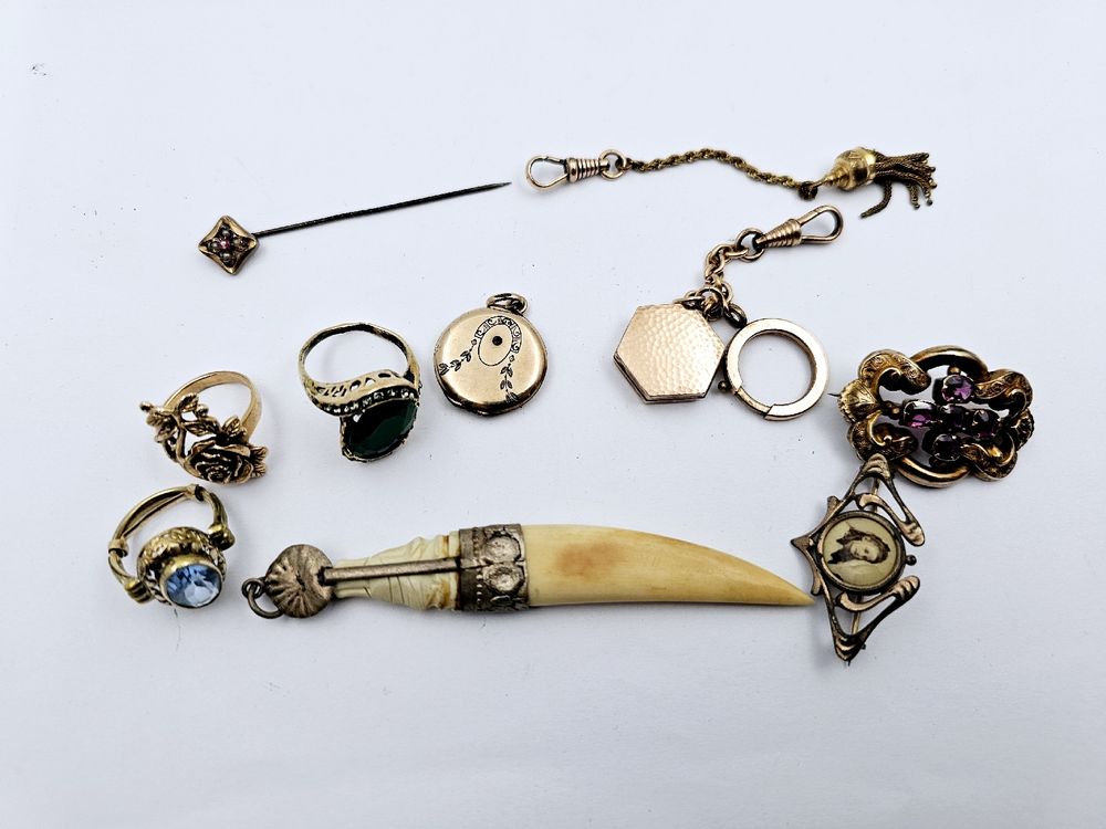 Antiker Schmuck Konvolut Broschen Anhänger Ringe | Kaufen auf Ricardo