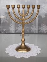 26,5cm Jüdischer David Messing Kerzenständer *Menora* Israel