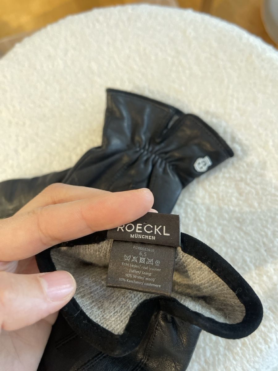 Roeckl Guanti & manicotti: Roeckl Black Leather Gloves Size 6.5 - Warm Winter Essential – Nuovo (secondo la descrizione) da Rüti ZH venduto da Claudiaduo 3