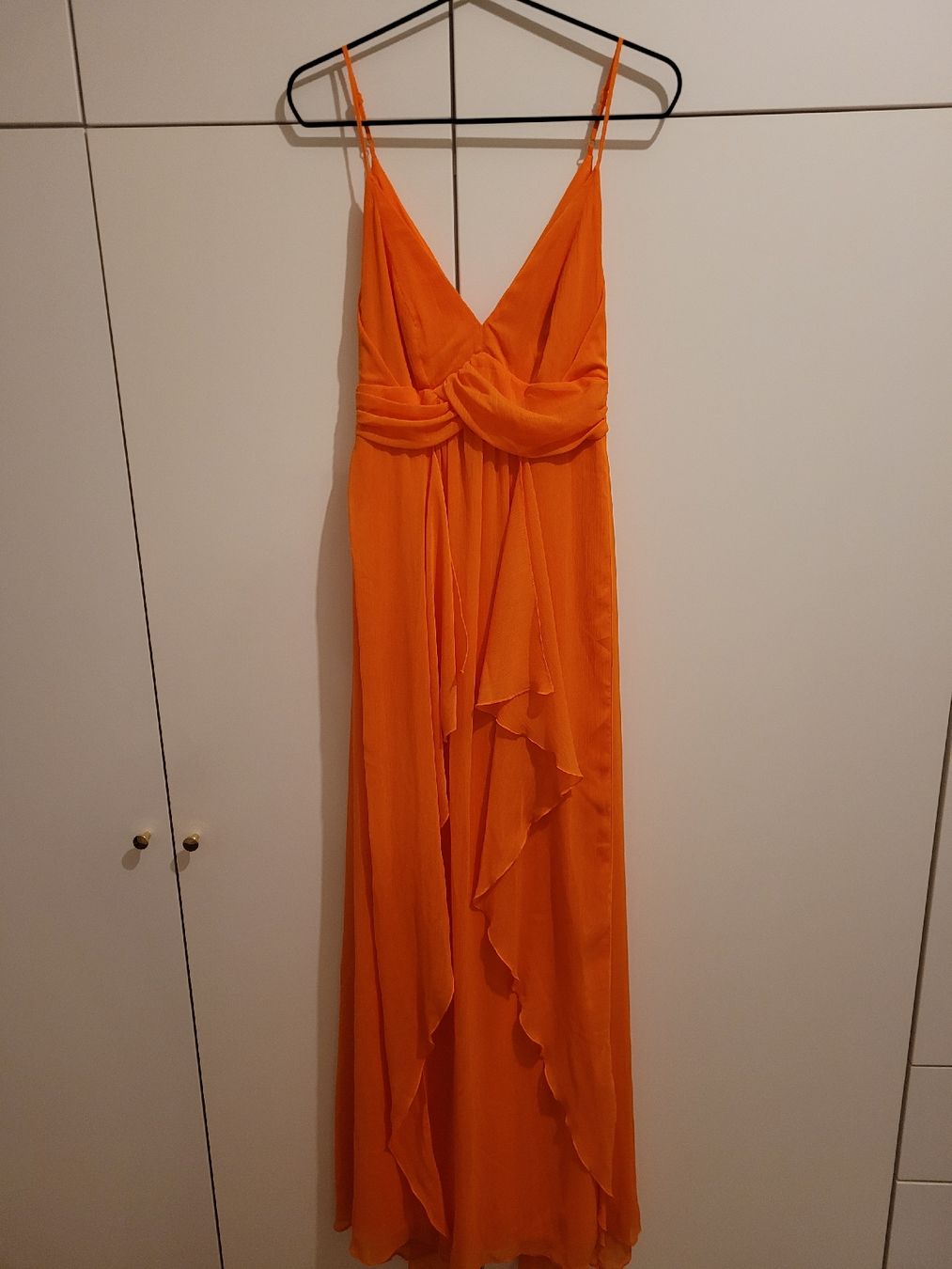 Asos Kleider: Bodenlanges Kleid, orange, ASOS – Gebraucht aus Basel von 3006B_ 1
