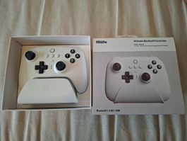8BitDo Ultimate Bluetooth Controller + Charging Dock – White