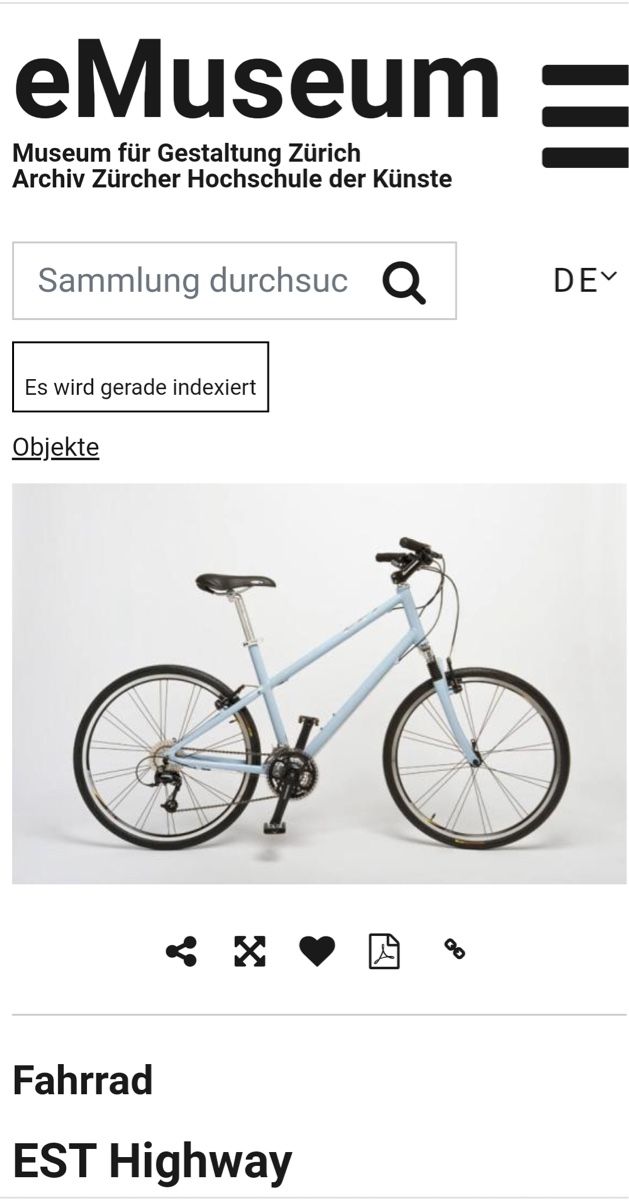 Biciclette: Velo EST by Hannes Wettstein – Usato da Gerlafingen venduto da Derbergruft 2