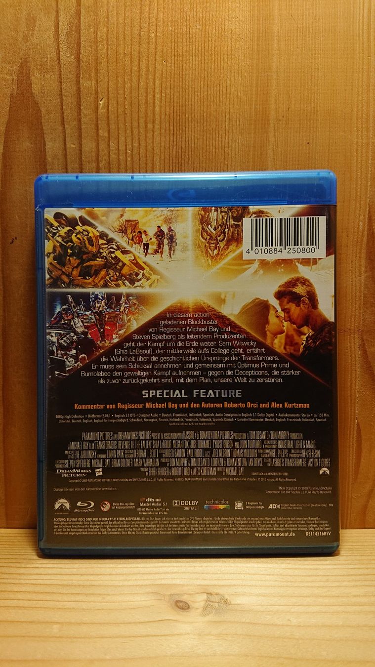 Tous les DVDs: TRANSFORMERS Die Rache Blu-Ray – D'occasion à Wilderswil par Exebub 1