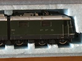 HAG SBB Lokomotive Re 6/6 Prototyp grün mit 2x2 Wappen