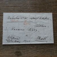 1862  interessanter  VORPHILA - FALTBELEG