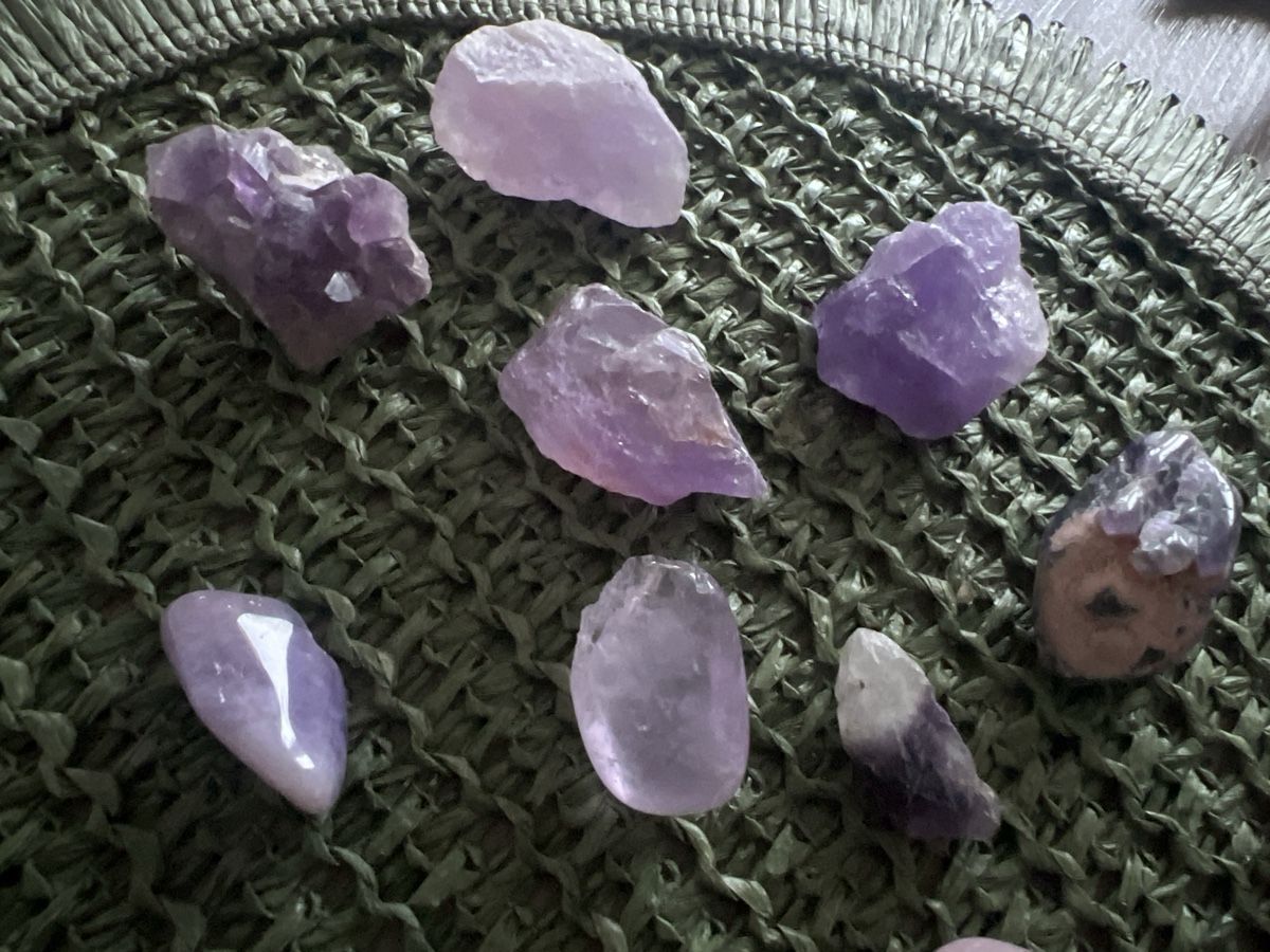 Minerali & Pietre curative: Edelstein Sammlung: Amethyst & Rosenquarz – Usato da Seon venduto da Sunny-Schmuck78 1