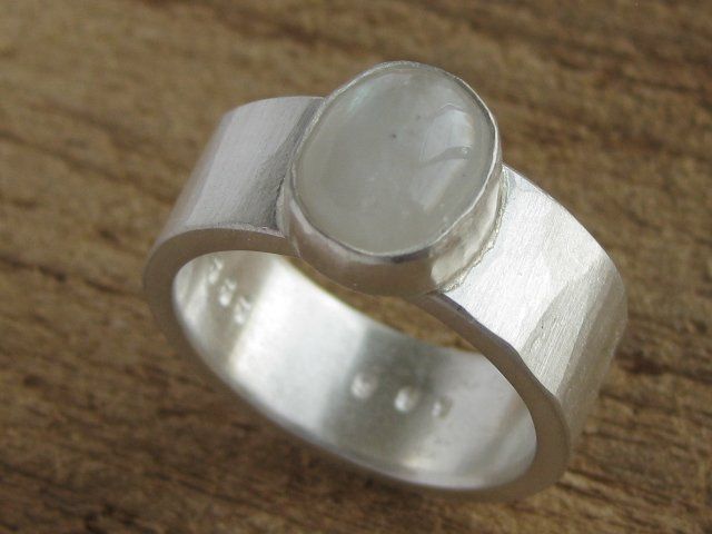 Anelli: breiter Ring Silber 999 Einzelstück Mondstein Gr. 59 – Nuovo (secondo la descrizione) da Ermatingen venduto da Decovin 3