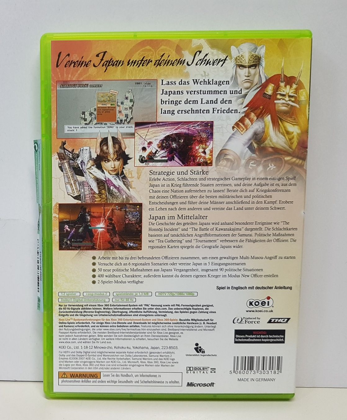 Microsoft Giochi: Samurai Warriors 2 Empires   XB 360 – Usato da Schüpfheim venduto da Games_Spielkonsolen 2