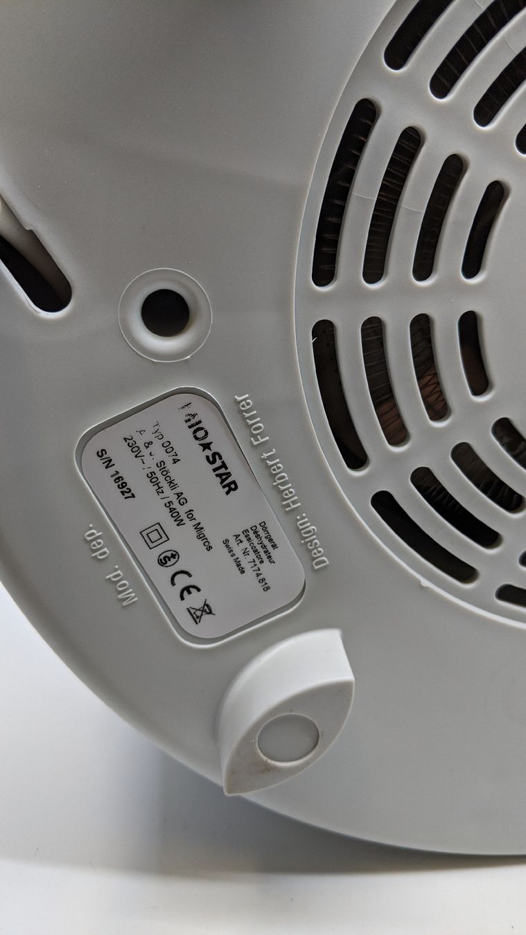 Mio Star Elettrodomestici da cucina: MioStar Dehydrator 540 / Dörrgerät mit Umluftbetrieb – Nuovo (secondo la descrizione) da Rüti ZH venduto da kunstreich_8630 2