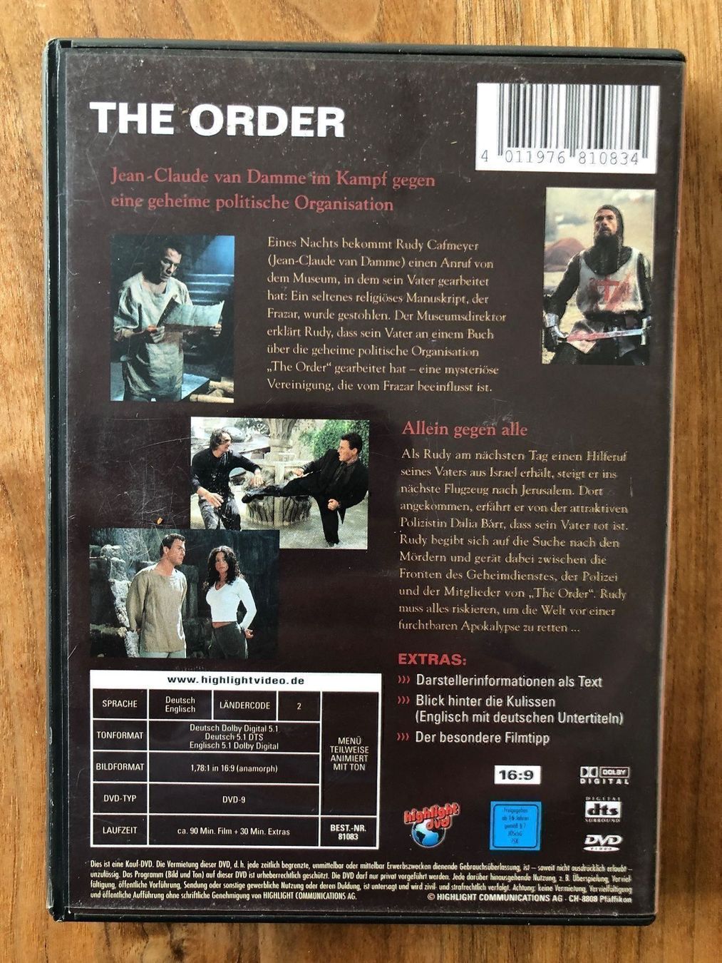 Alle DVDs: DVD The Order – Gebraucht aus Belp von brb66 1