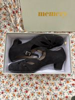 1940s style suede heels Memery
