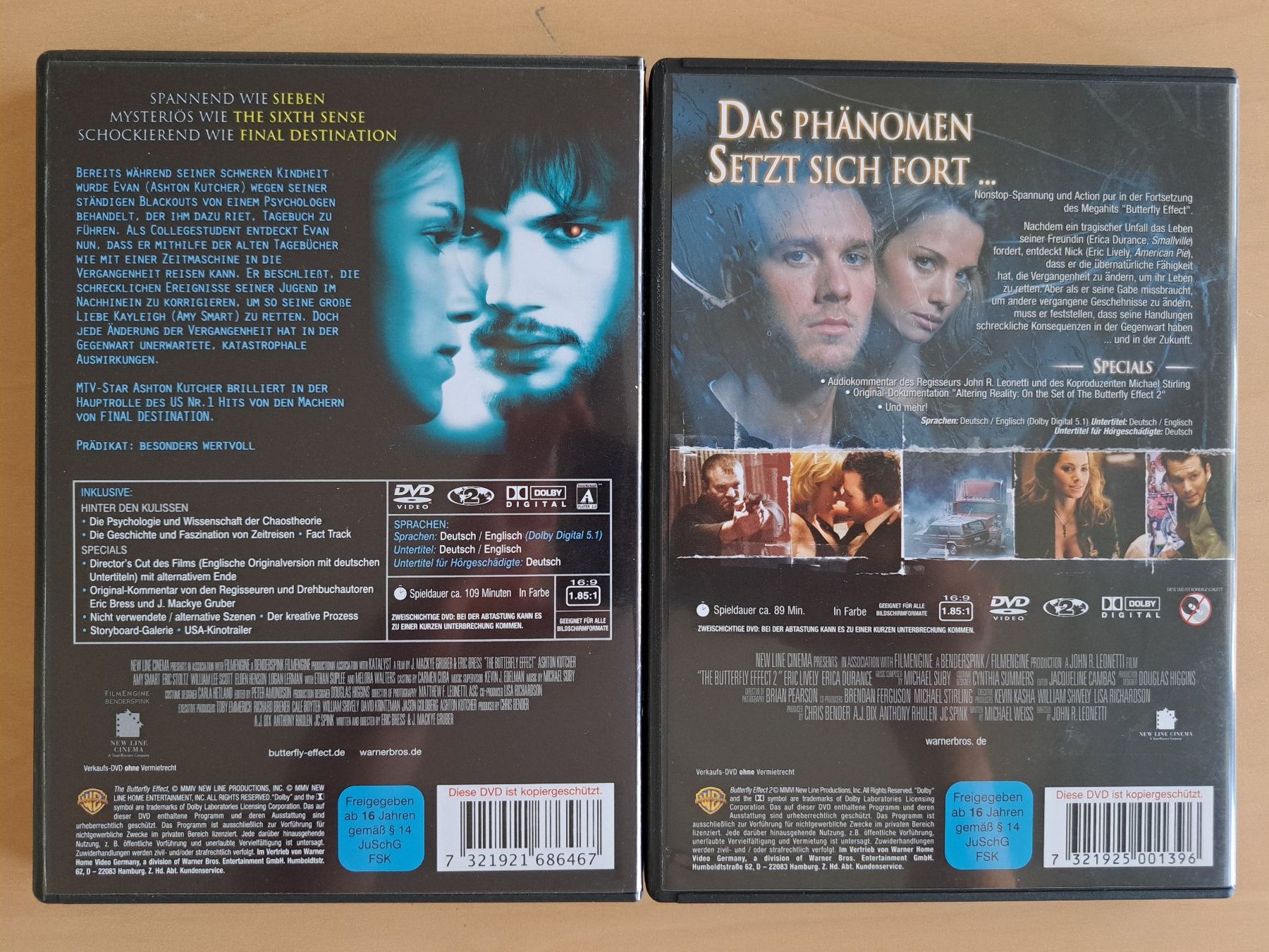 Tutti i DVDs: Butterfly Effect Teil 1 & 2 – Usato da Pfaffnau venduto da hjp01 1