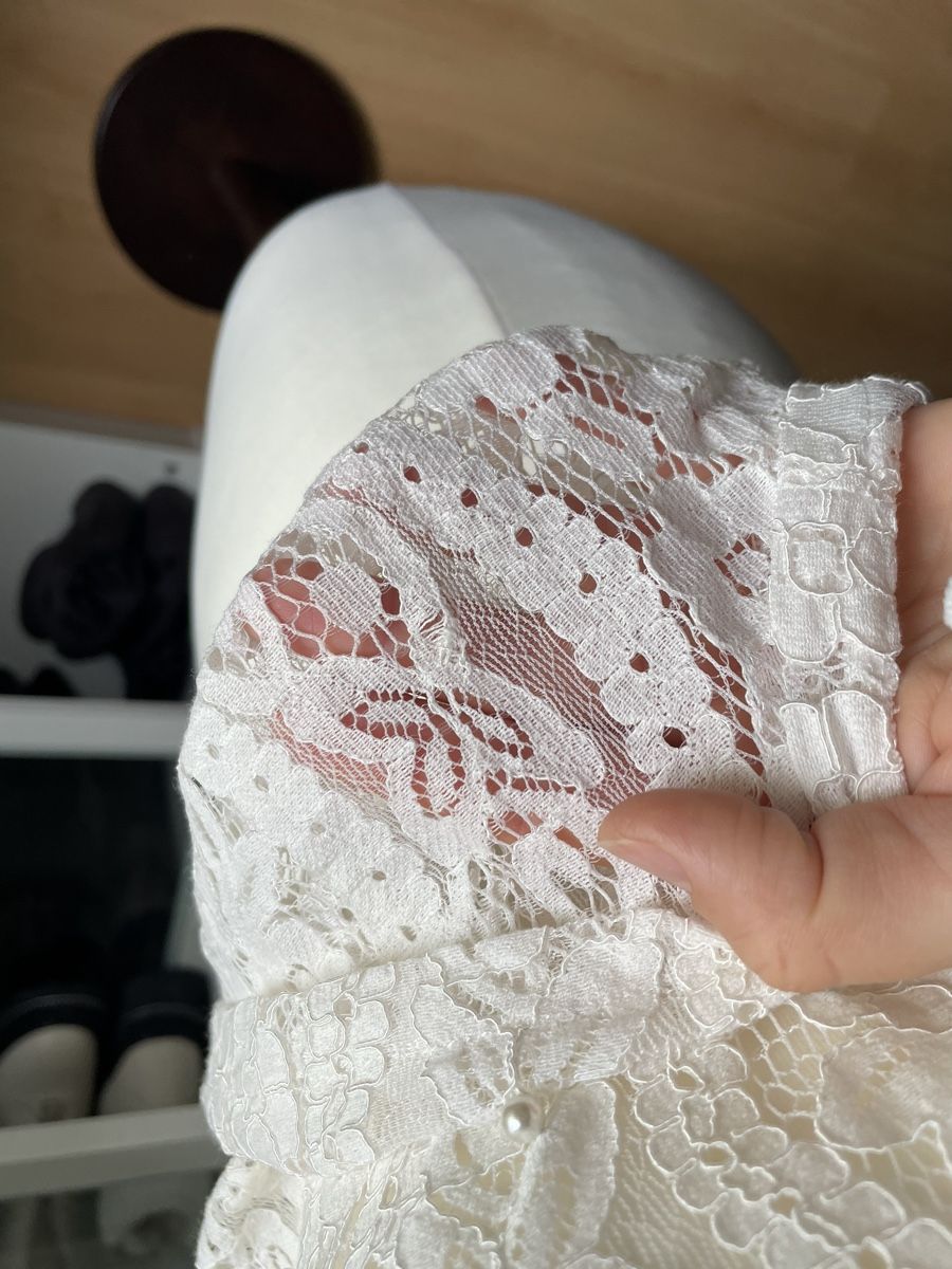 Camicette: White lace beaded blouse - size 36  Never worn – Usato da Fischbach-Göslikon venduto da Vera2109 6