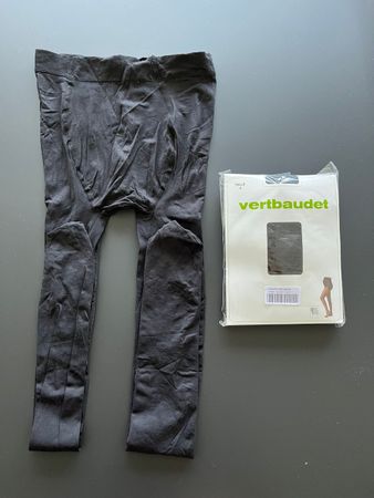 Vertbaudet Umstandsstrumpfhosen Schwarz Gr. 4 – 1x neu