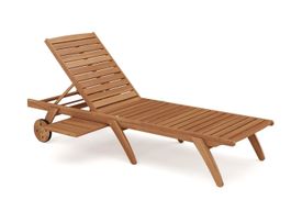 Liegestuhl Holz LOVINA - Gratis Versand