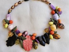 Vintage TOP 50er Jahre Tutti Frutti Collier