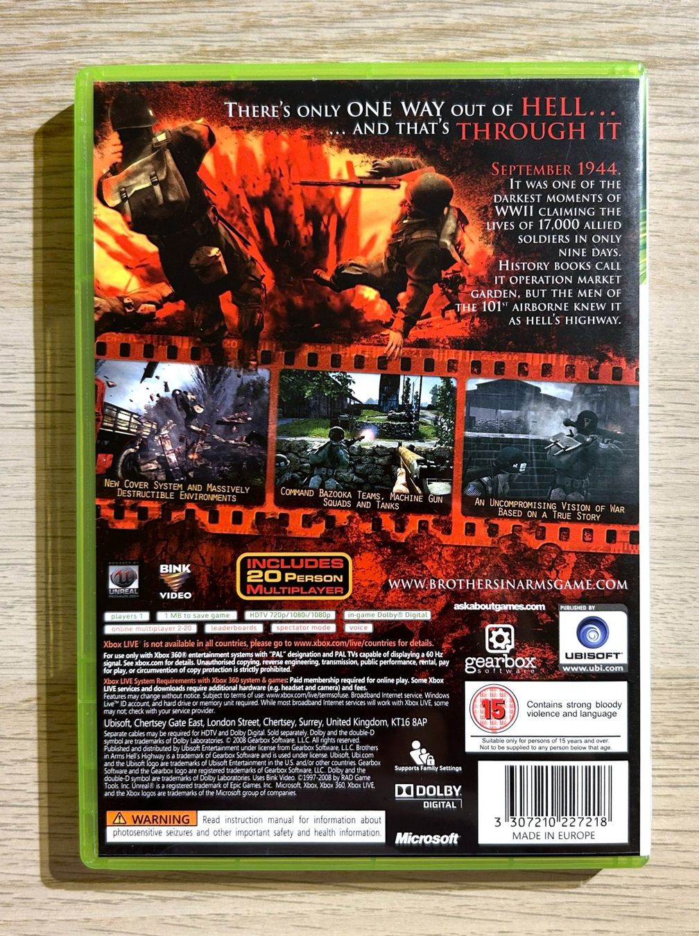 Microsoft Giochi: Brothers in Arms Hells Highway Xbox 360 – Usato da St. Gallen venduto da Alpine.Arcade 1