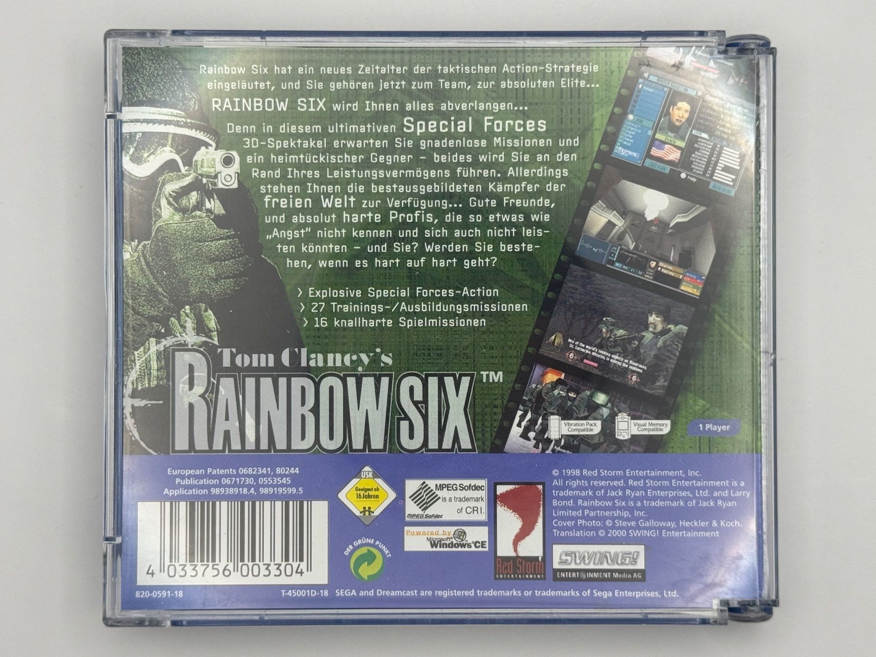 Sega Spiele: Dreamcast Tom Clancy's Rainbow Six – Gebraucht aus Bettlach von awi_7jcb 1