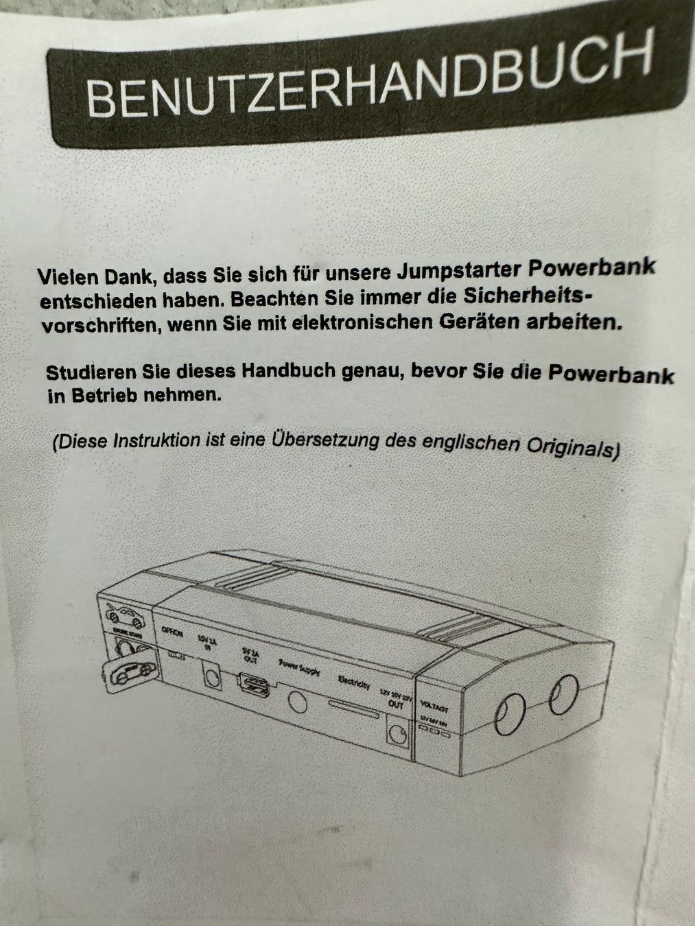 Caricabatterie: Jumpstarter Powerbank – Nuovo (secondo la descrizione) da Sempach venduto da Susan70