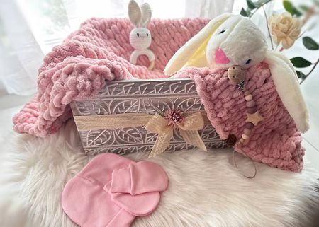 Neugeborenen Set "Rosa Kaninchen" NEU