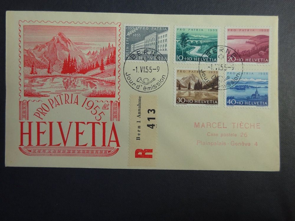 1955 Pro Patria FDC Mit ET BERNE | Kaufen Auf Ricardo