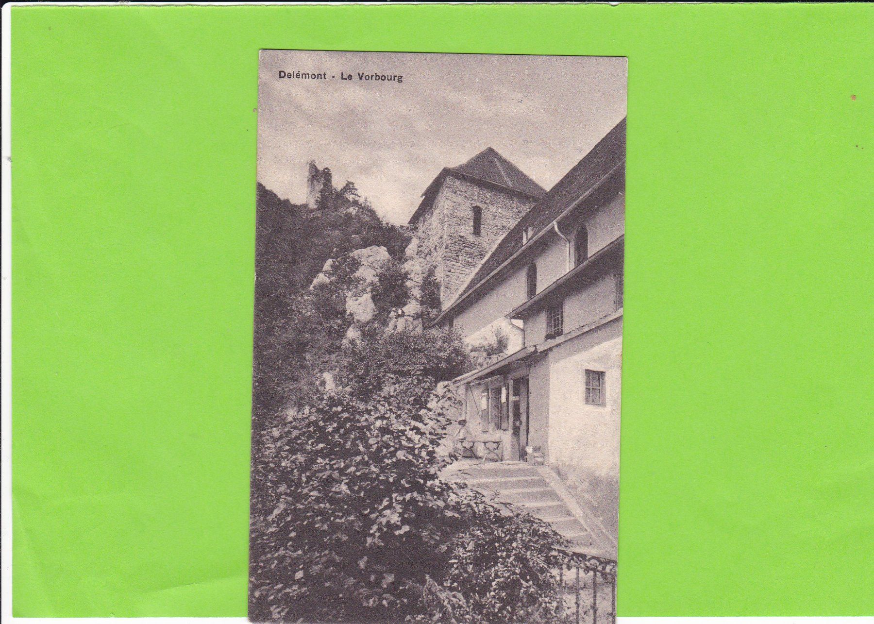 Cartoline postali: Delémont-Le Vorbourg – Usato da St. Peterzell venduto da neckertal