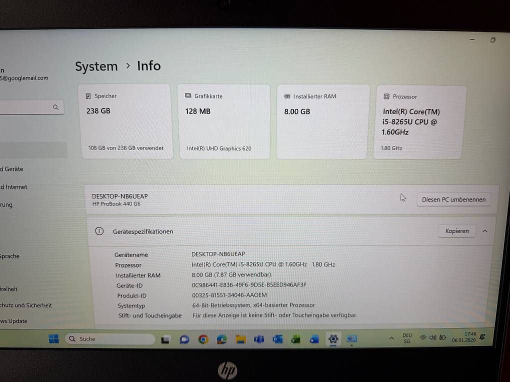 Notebook: HP ProBook 440 G6 – Usato da Burgdorf venduto da dkr_d2fl 1