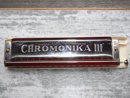 M HOHNER CHROMONICA III 280 C MUNDHARMONIKA WIE NEU